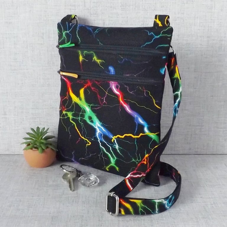 Cross body bag, dog walking bag, phone bag, lightning