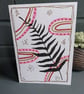 Modern Botanical Greeting Card - suitable for all occasions - Pink Arches