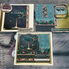 Set of three luxury Champagne Christmas cards.