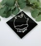 Sterling Silver Rain Cloud Necklace with Blue Gemstone Raindrops - Image 3