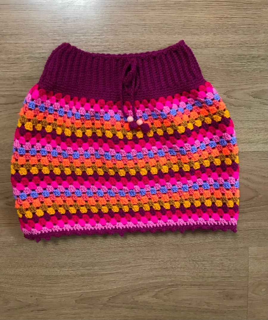 Crochet store festival skirt