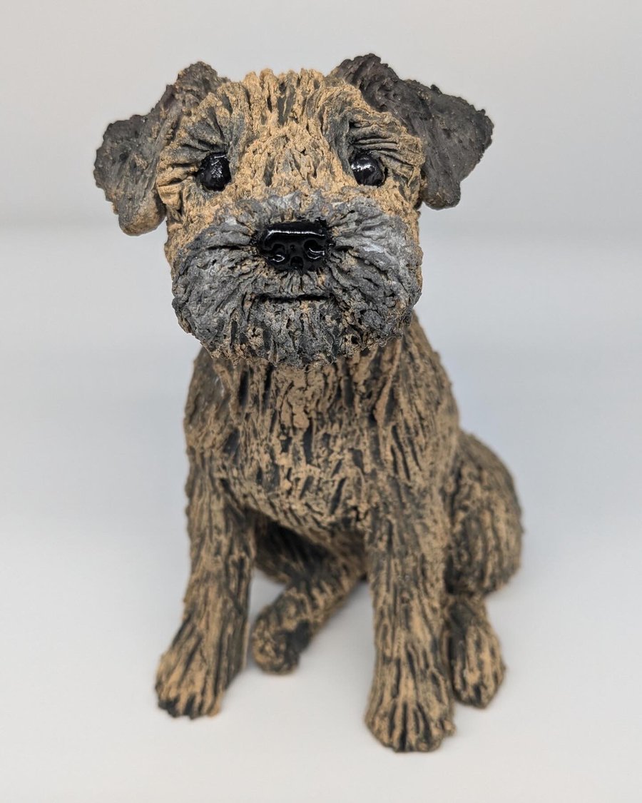 Border Terrier Sculpture