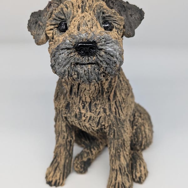 Border Terrier Sculpture