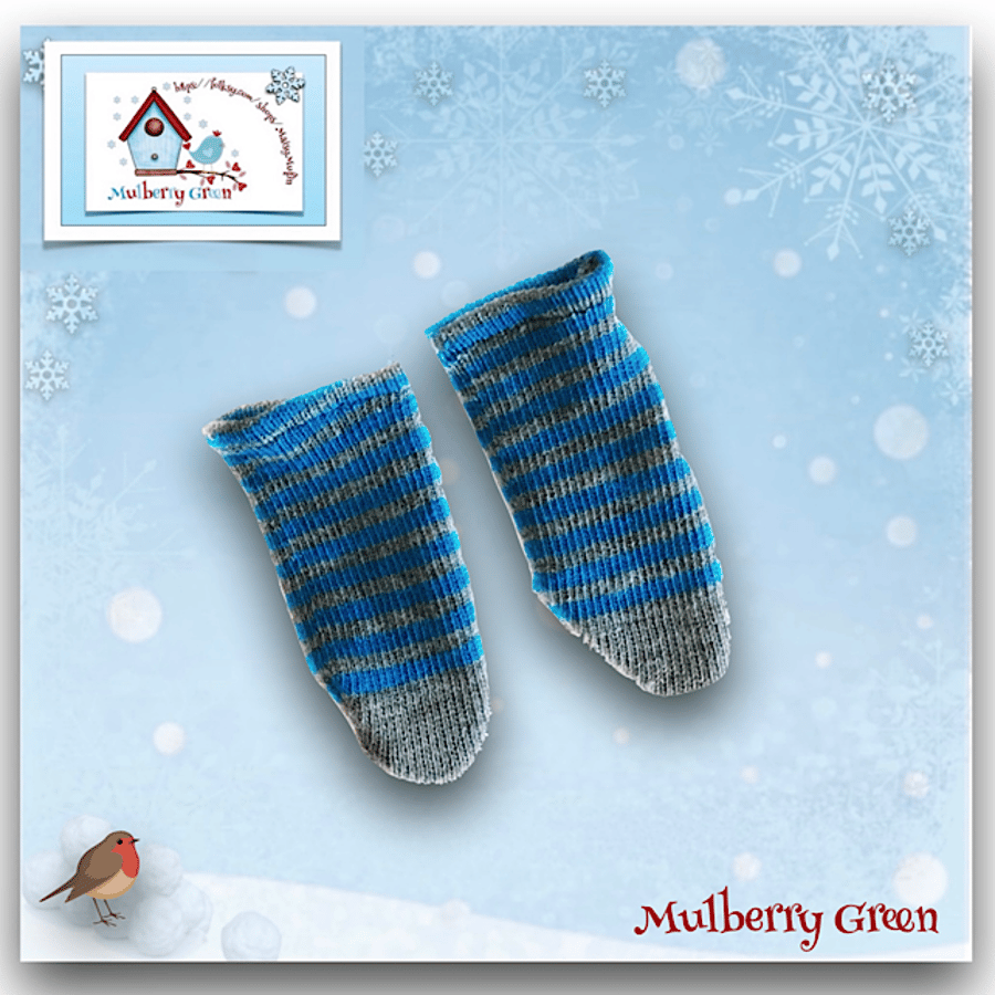 SALE ITEM - Blue Striped Socks