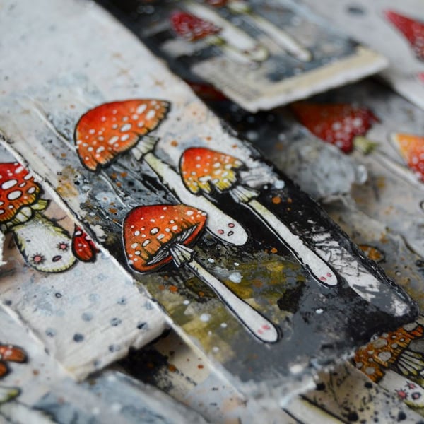 toxic toadstool bookmark (no.3)