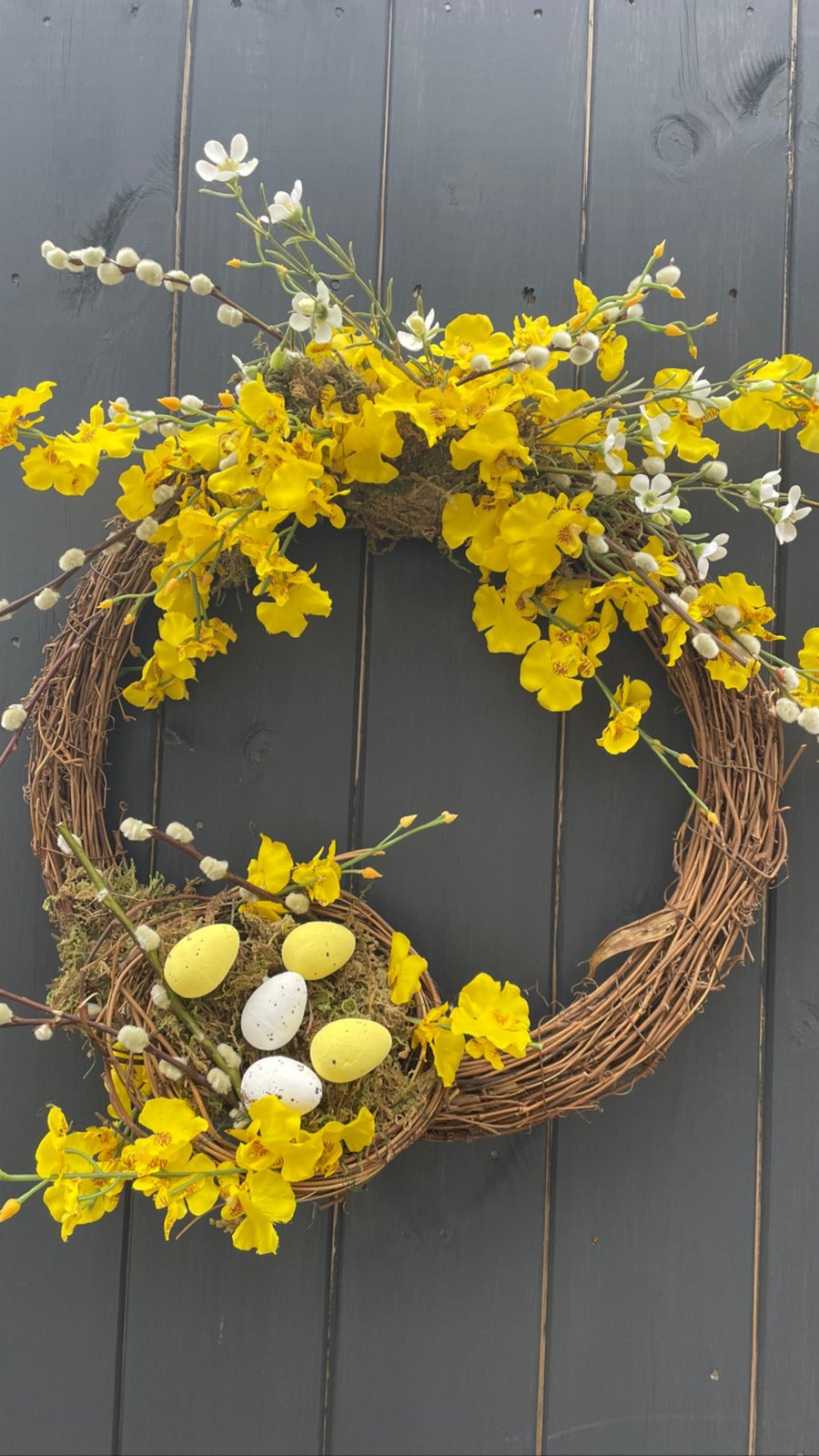 Spring 40cm Wreath Forsythias