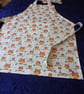 Cream Child's Apron with Owls - Image 1