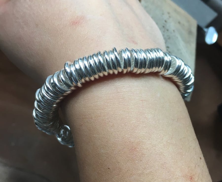 Silver link bracelet