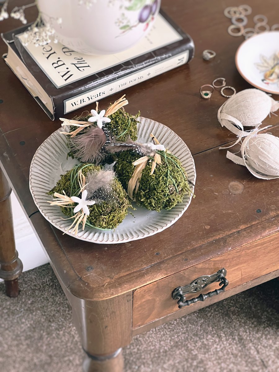 Trio of Farmhouse Style Rustic Easter Eggs