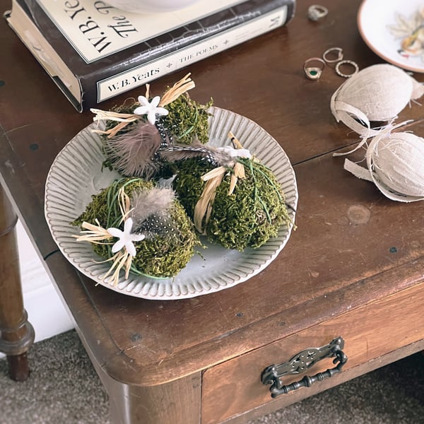 Trio of Farmhouse Style Rustic Easter Eggs