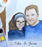 Portrait Painting Commission Watercolour Hand Painted A4 Art