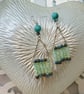 Chandelier Glass Bead  Earrings.
