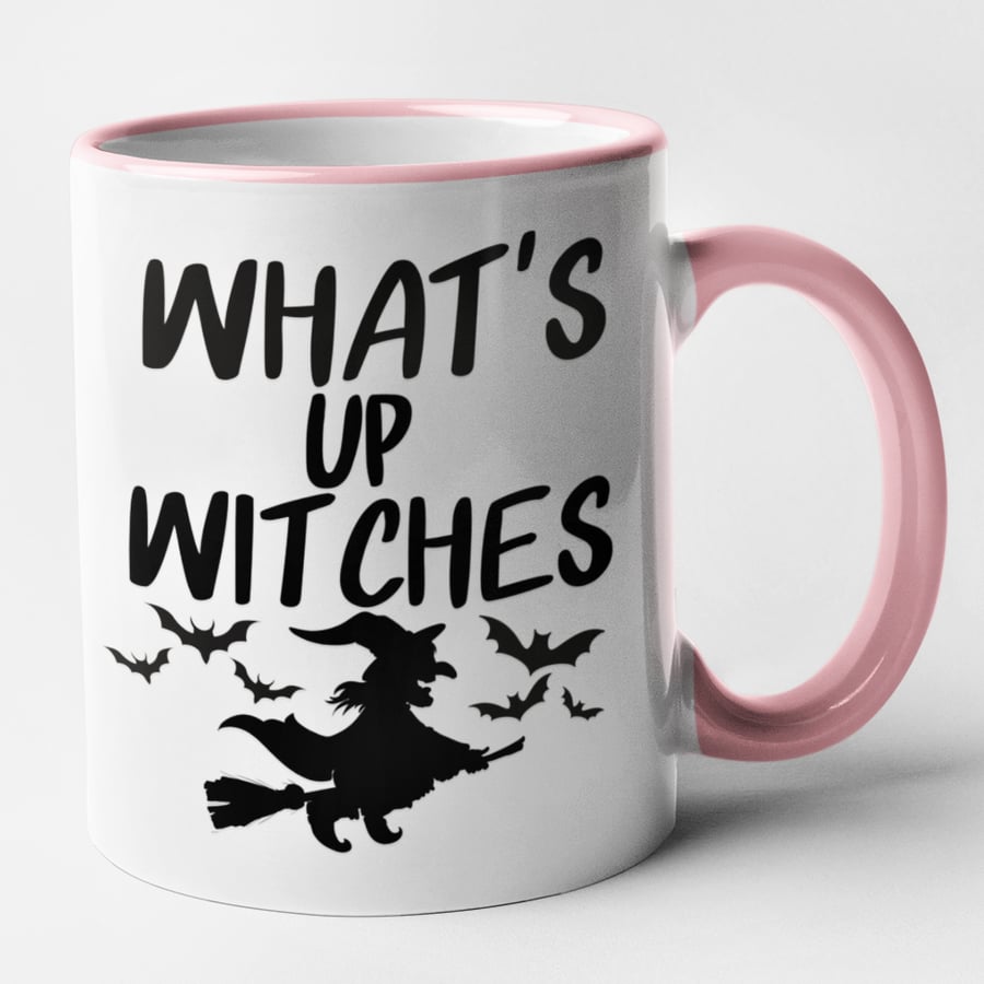 Whats Up WITCHES  Mug  Funny Novelty Halloween Themed Mug