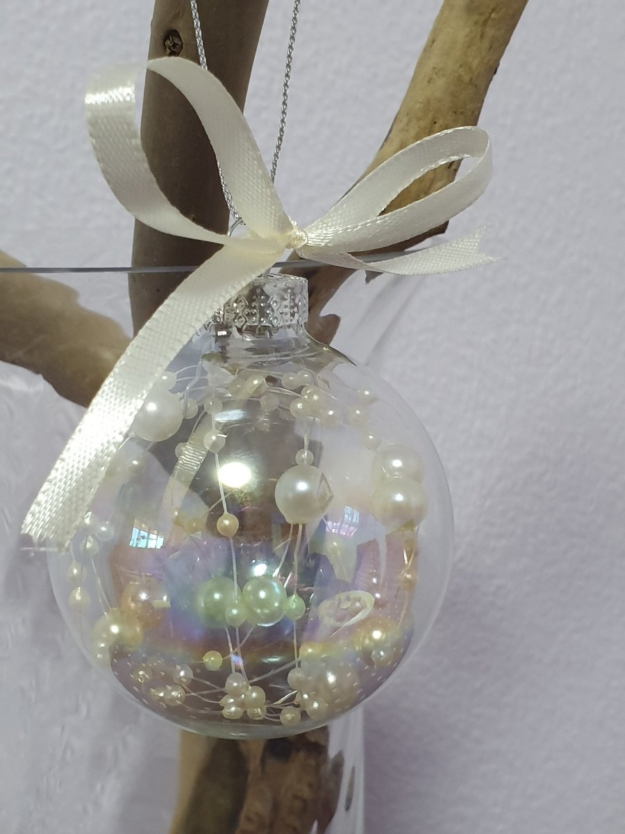 Irridescent Glass Bauble