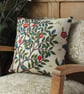 William Morris Velvet Cushion Cover Kelmscott Tree Wine Woad
