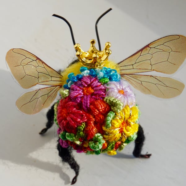 Embroidered Queen Bee 