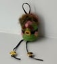 Small Felted Leprechaun Decoration or Keyring. - Image 2