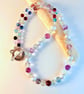 Fluorite And Agate Necklace - Handmade Gift, Bridesmaid, Anniversary, Birthday - Image 3