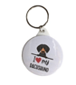 I Love My Dachshund Dog Keyring 