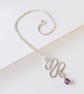 Amethyst Squiggle Necklace - Image 3