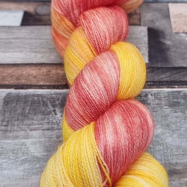 Opal fruitz hand dyed yarn - Laceweight