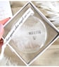 Real Personalised White Feather Memorial Bauble. Gift Boxed Name Date Stamped. G - Image 10