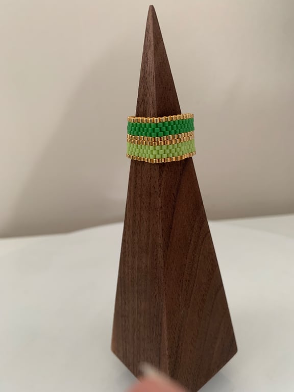 Colourful beaded ring