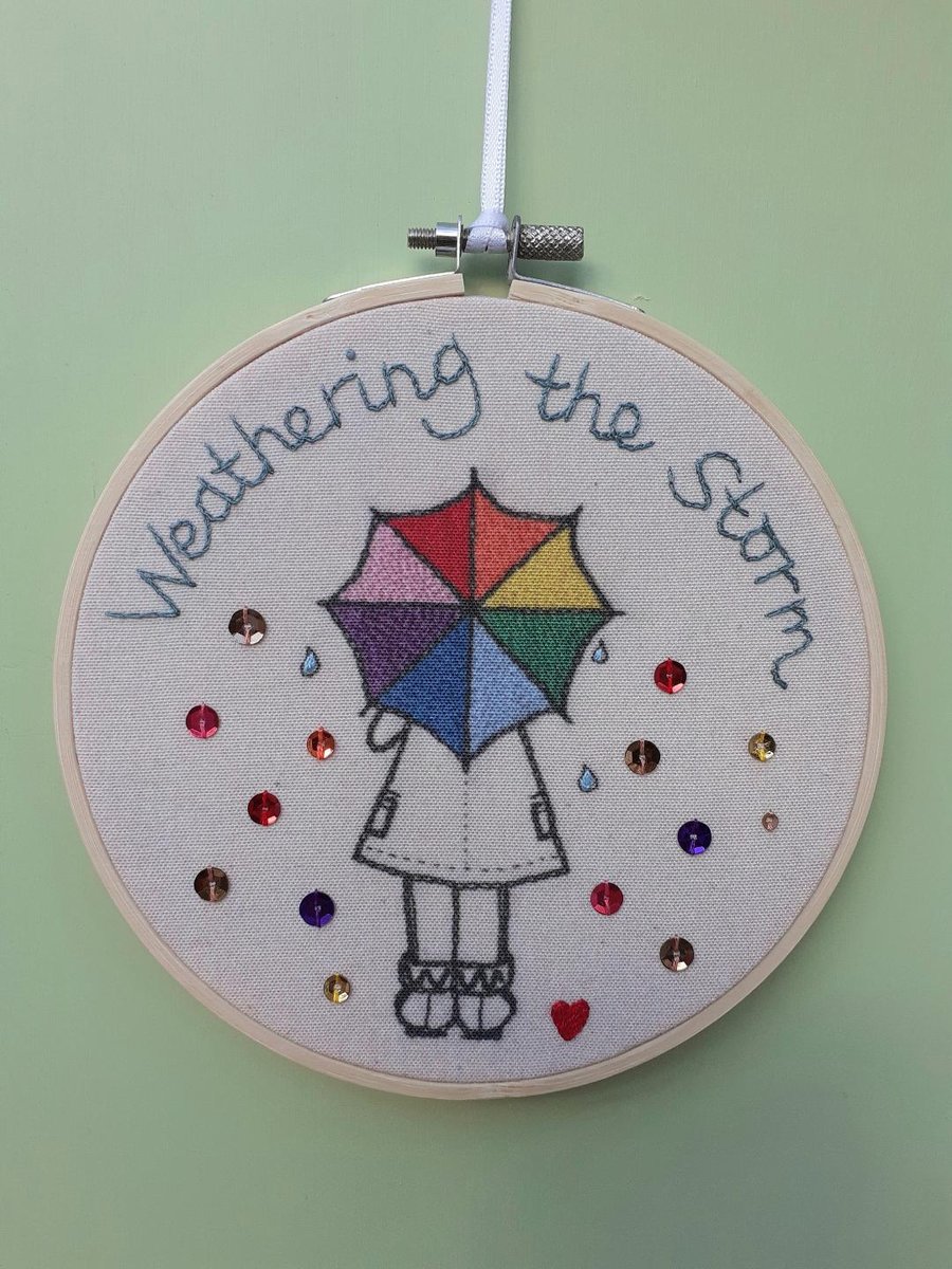 'Weathering the Storm' Hoop, Bright Colours
