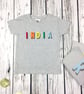 Kids rainbow name T-Shirt- child's birthday top- Shirt for boy or girl - Image 4