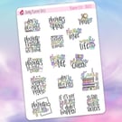 Planner Life Quote Stickers