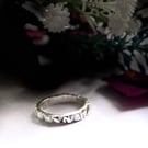 Hand Carved Ring Size N