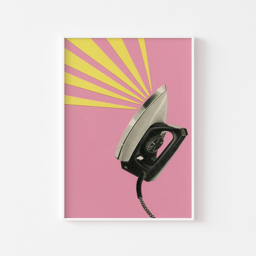 Fun Housework Art Print - The Art of Ironing