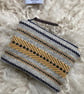 Wool Mini Pouch - Honey: Handwoven in Wales - Image 3