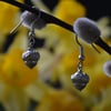 Acorn pewter earrings