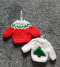 Fun Initialled Mini Christmas Jumper for the Christmas Tree  - Image 10