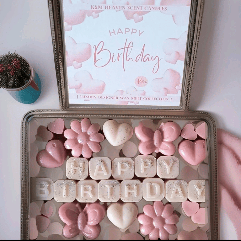Happy Birthday Wax melt gift set Gift Idea  handmade highly scented  soy Wax  