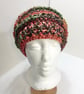 Womens Slouch hat, Autumn mix colours, Chunky hat, Crochet hat - Image 2