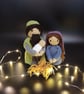 Handmade Crochet Nativity Set: Mary, Joseph, Jesus, Manger - Image 8
