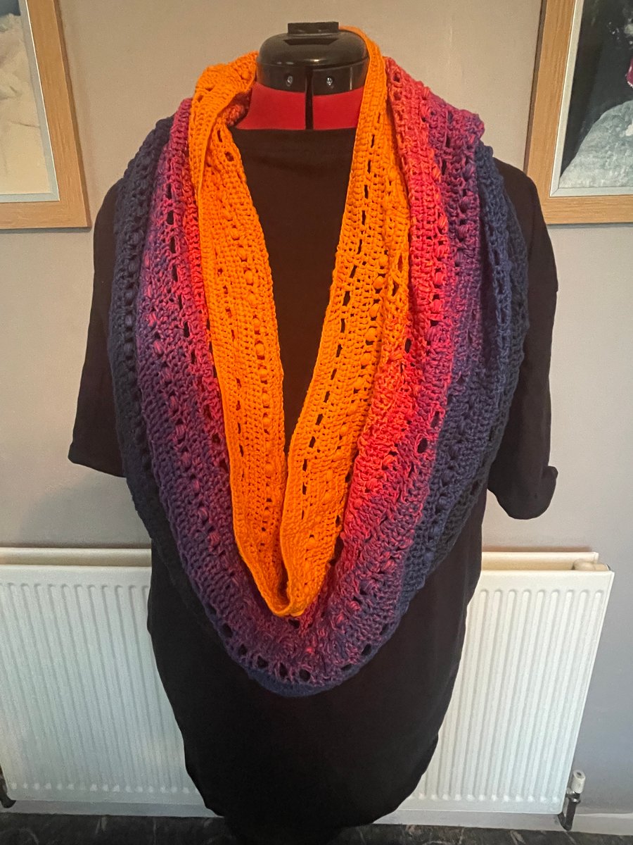 Sunset crochet scarf
