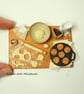 Miniature Welsh Cake making scene 1:12 scale, large
