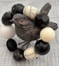 Stylish Monochrome Chunky Beaded Bracelet