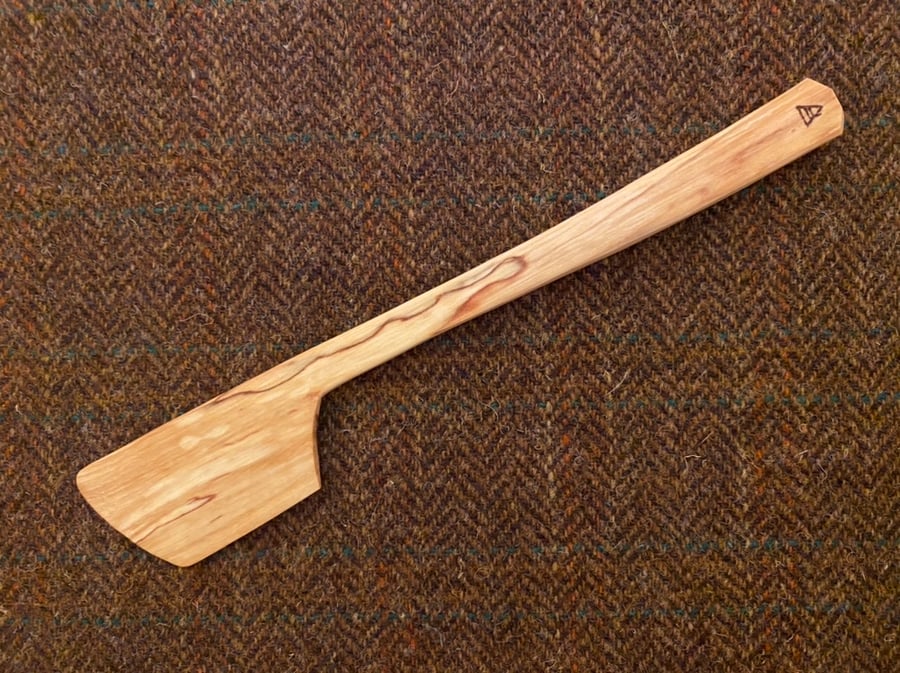 Spalted Birch Wood Long Handled Spreader