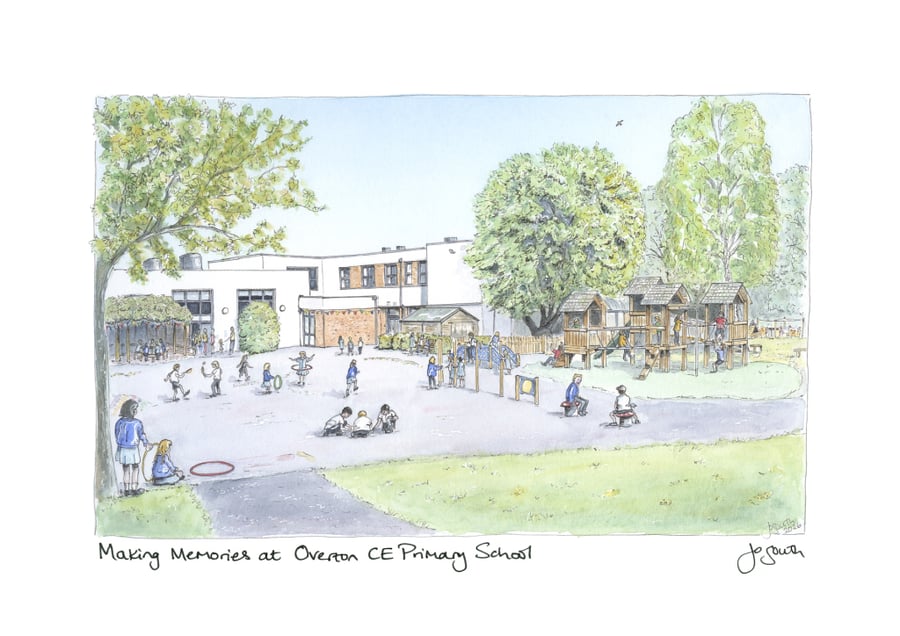 Making Memories at Overton CE Primary School - A4 print