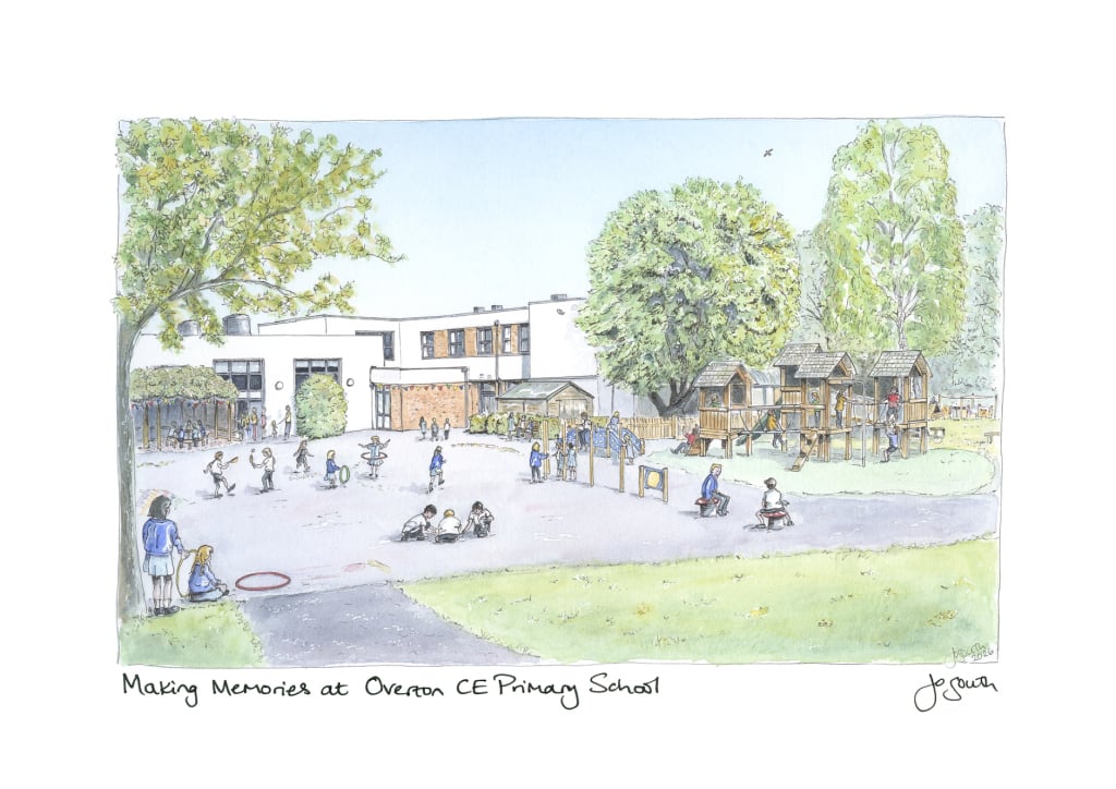 Making Memories at Overton CE Primary School - A4 print
