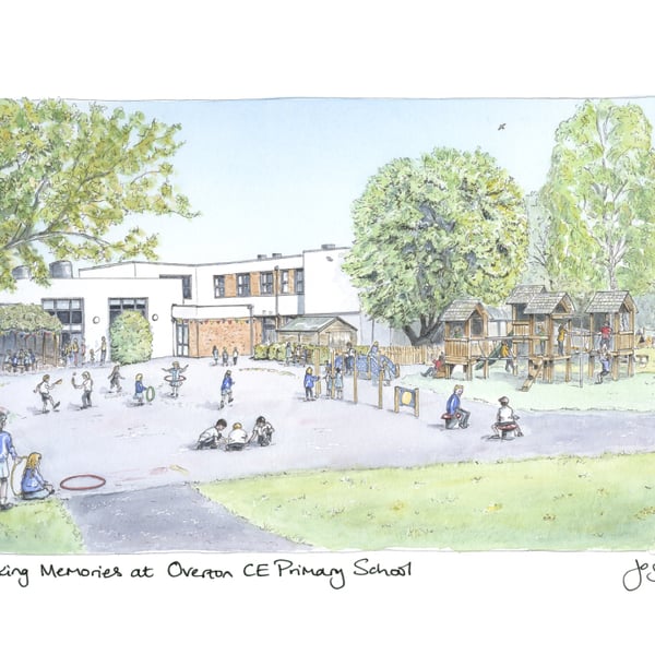 Making Memories at Overton CE Primary School - A4 print