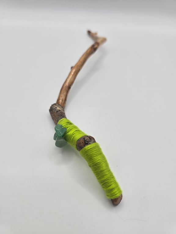 Sherwood Forest Oak Tree Wand with Aventurine Crystals