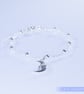 Sterling SIlver Moon and Planet Bracelet dainty pretty  - Image 5