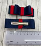 Navy and Red 3 inch Straight Bows on Clips (pair) - Image 4