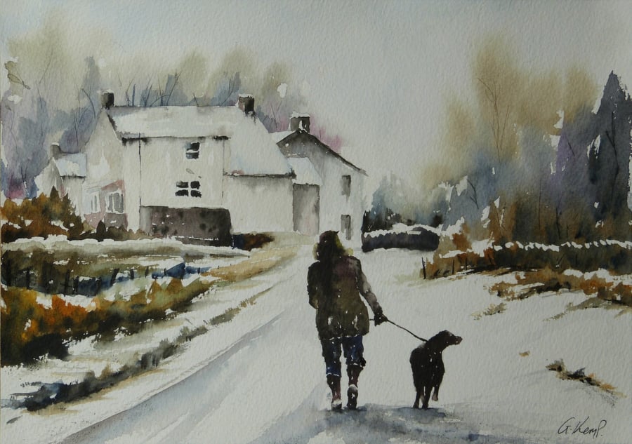 Almost Home. Original Watercolour Painting.