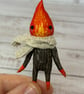 Log Fire Spirit Spun Cotton Art Doll - Image 7